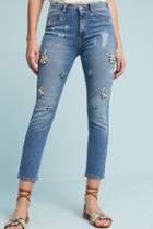 Pilcro Beaded High-rise Skinny Ankle Jeans