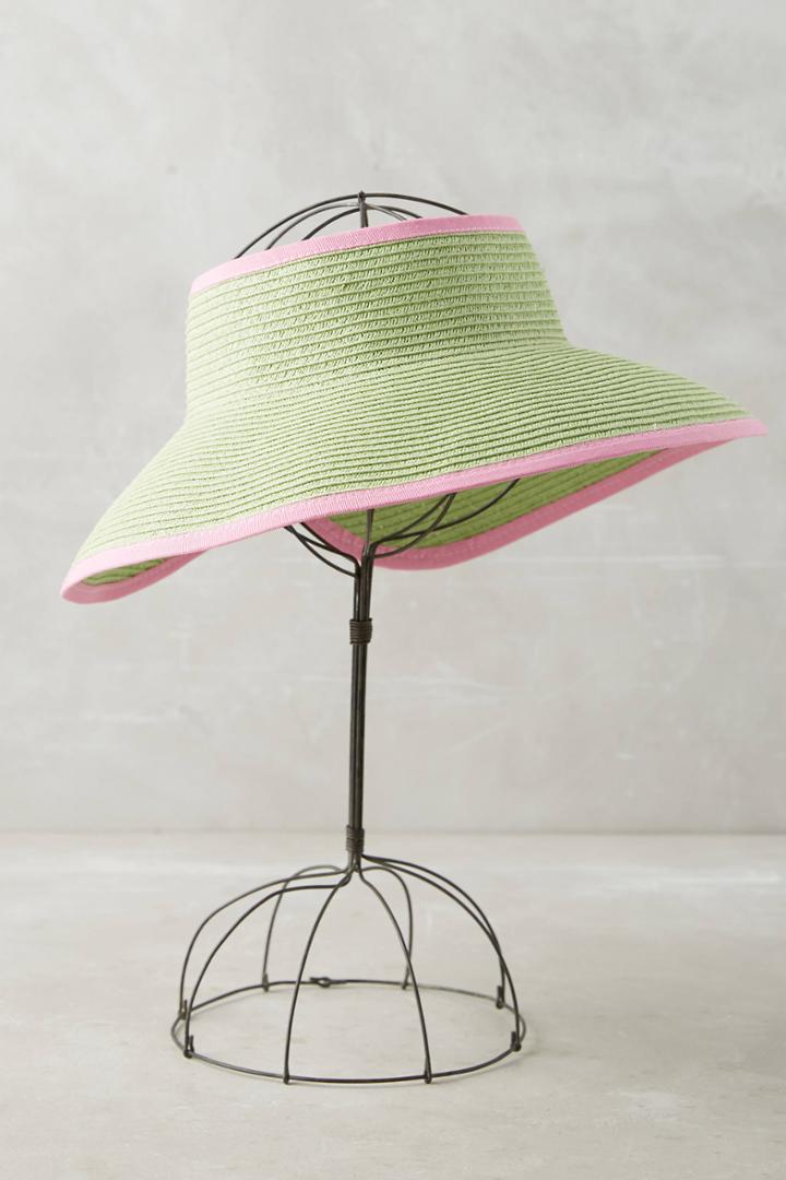 Anthropologie Key Lime Visor