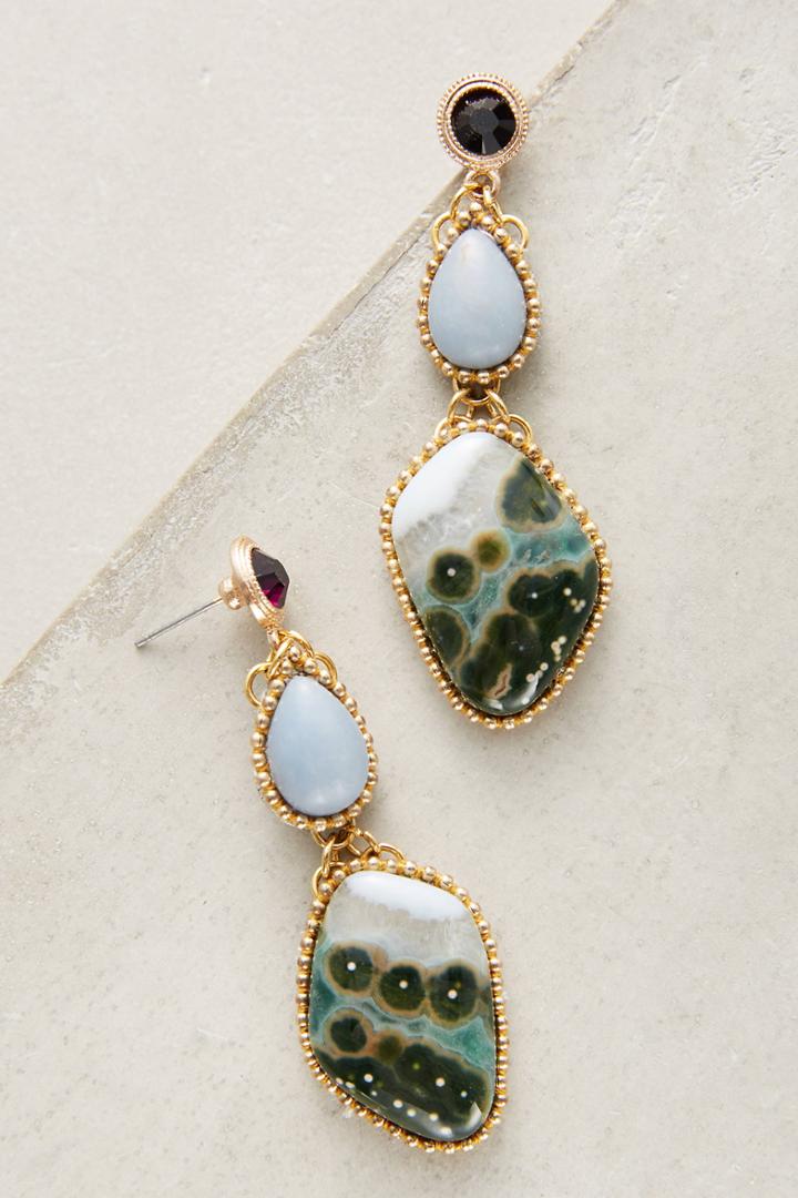 Bea Valdes Angelite Jasper Drop Earrings