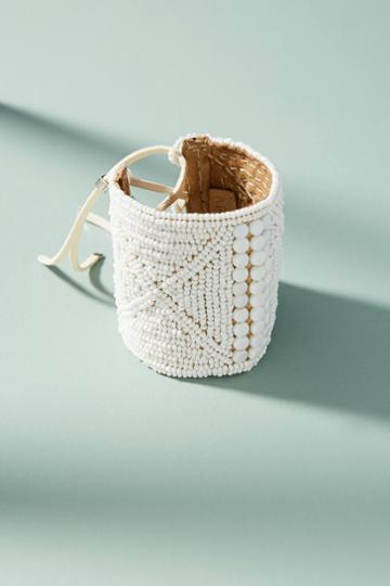 Sidai Designs Beaded Leather Cuff Bracelet