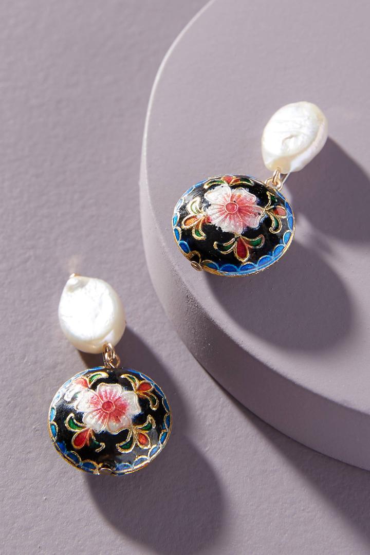 Anthropologie Adeline Pearl Drop Earrings