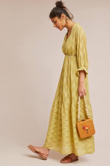 Otto D'ame Zenzero Textured Maxi Dress