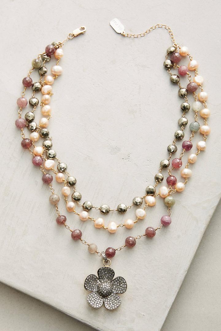 Ela Rae Layered Flower Necklace