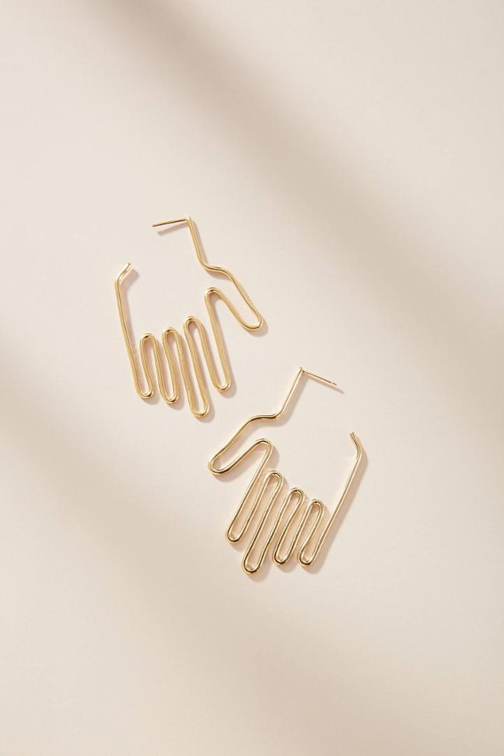 Young Frankk Hand Hoop Earrings