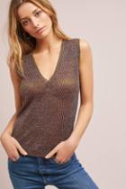 Ottod'ame Metallic V-neck Tank