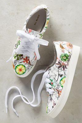 All Black Presidio Sneakers Flower