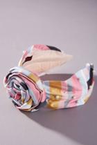 Namjosh Amanda Striped Rosette Headband