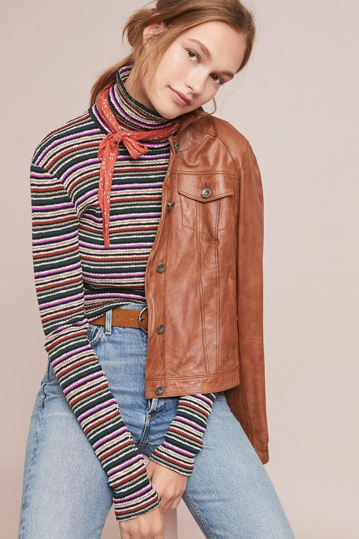 Lacausa Jansen Striped Turtleneck