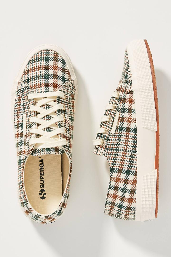 Superga Plaid Low-top Sneakers