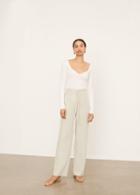 Vince Tie Detail Straight Leg Pant