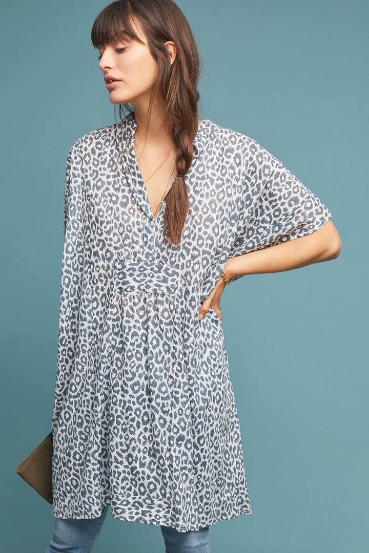 Emerson Fry Mallory Leopard-printed Caftan