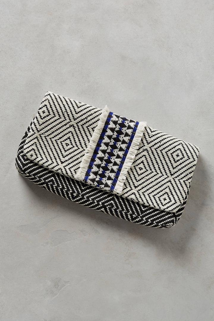 Mercado Global Diamond Print Clutch