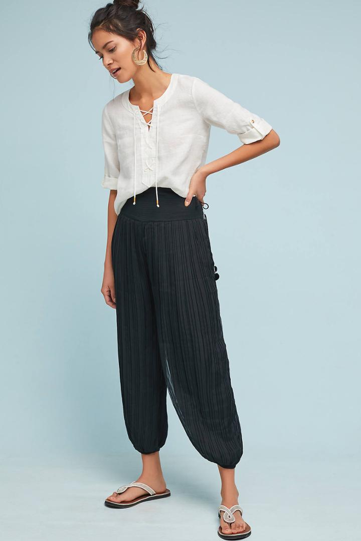 Flannel Austen Pleated Joggers