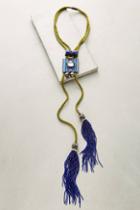 Mimilore Moss Rope Bolo Necklace