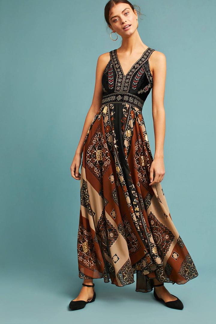 Raga Shenia Embroidered Maxi Dress