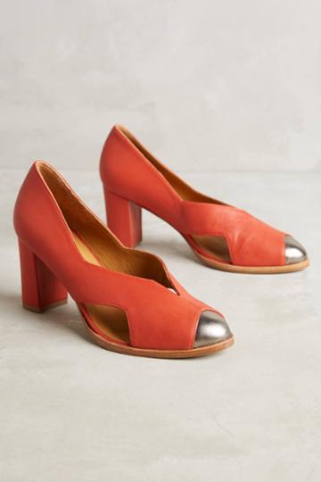Eva Vs. Maria Toe-capped Leather Pumps