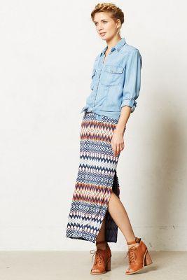 Anthropologie Shelby Maxi Skirt