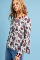 Anthropologie Lena Ribbed-trim Sweatshirt