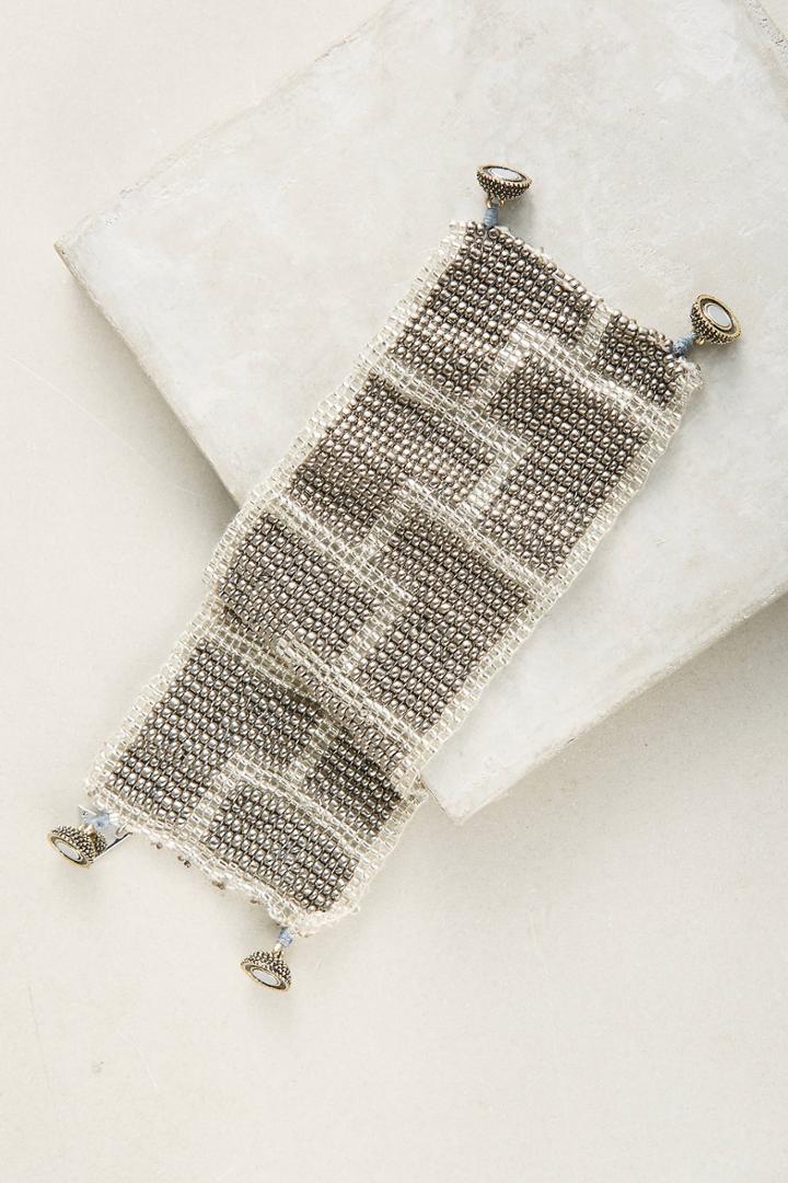 Serefina Beaded Metallic Bracelet