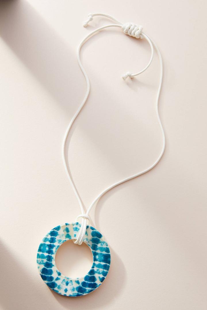 Anthropologie Ceramic Hoop Necklace