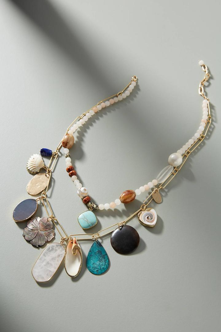 Anthropologie Summer Shells Necklace