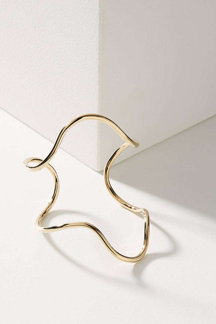 Sabrina Dehoff Golden Wave Cuff Bracelet