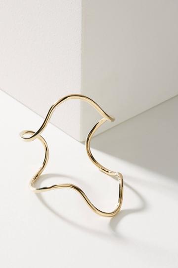 Sabrina Dehoff Golden Wave Cuff Bracelet