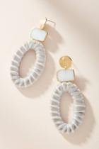 Anthropologie Roisin Velvet Drop Earrings