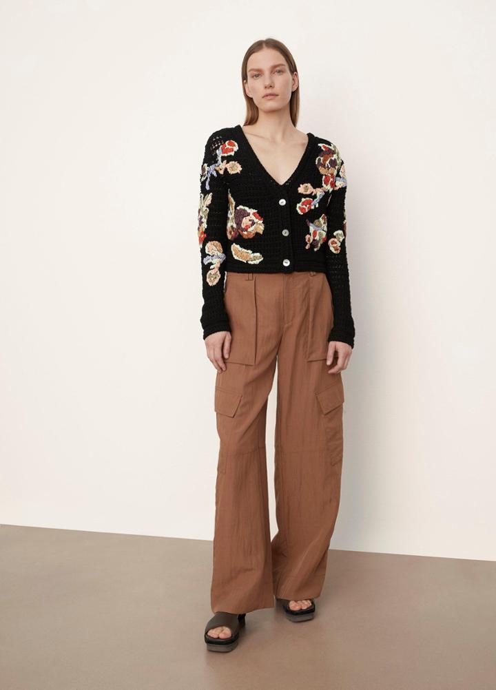 Vince Embroidered Cardigan