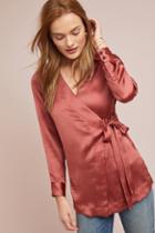 Moulinette Soeurs Satin Wrap Blouse
