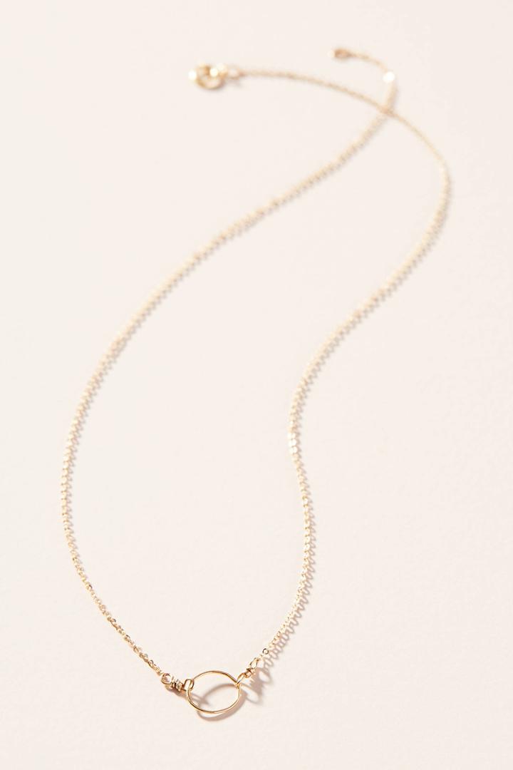 Nashelle 14k Gold-filled Full Moon Necklace