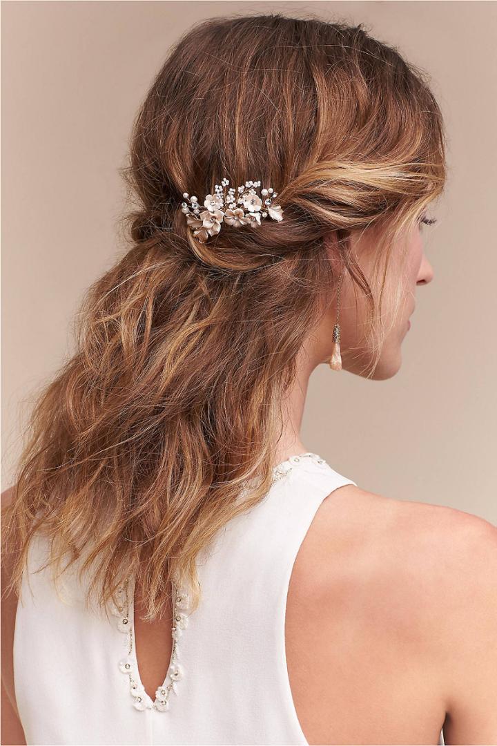 Anthropologie Bursting Blooms Hair Comb