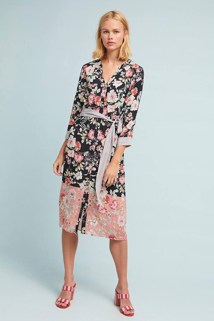 Kachel Melody Silk Shirtdress