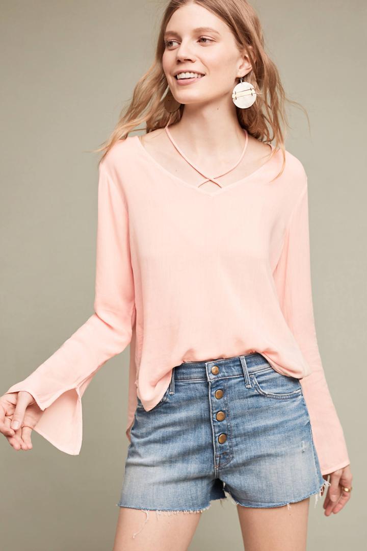 Cloth & Stone Strappy V-neck Blouse