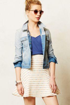 Anthropologie Paige Colorblock Denim Jacket