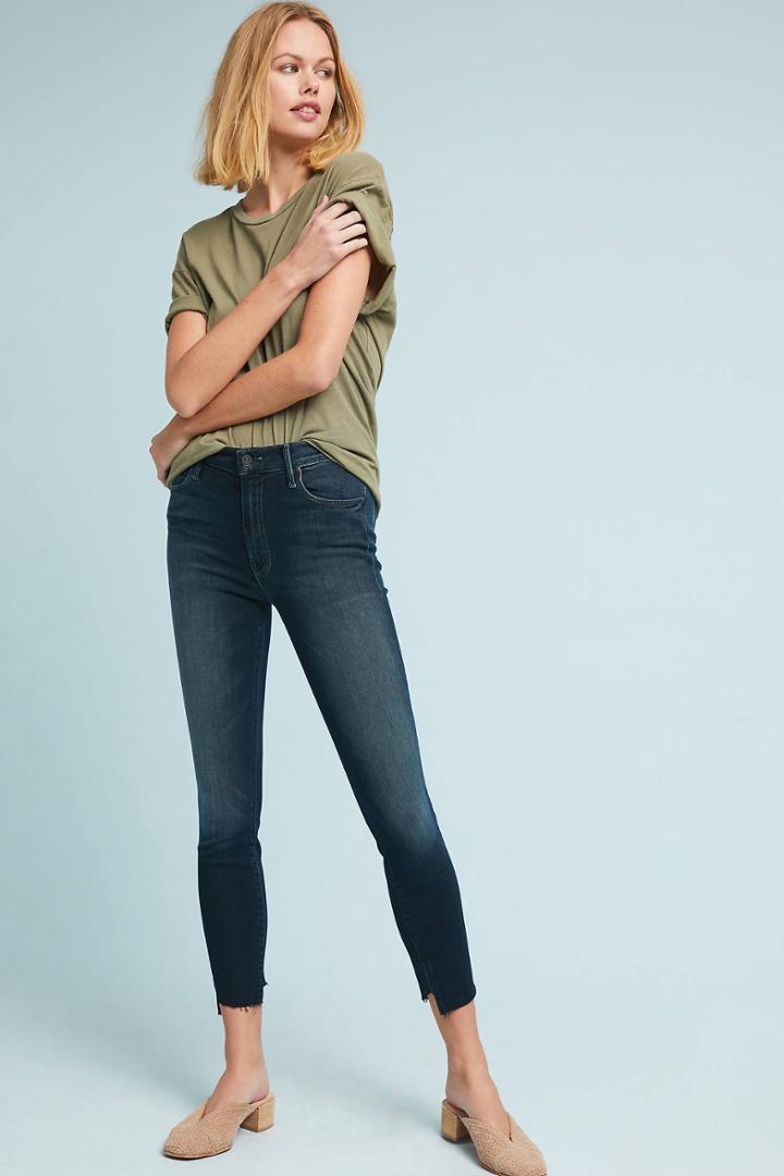 Mother The Stunner High-rise Frayed Jeans