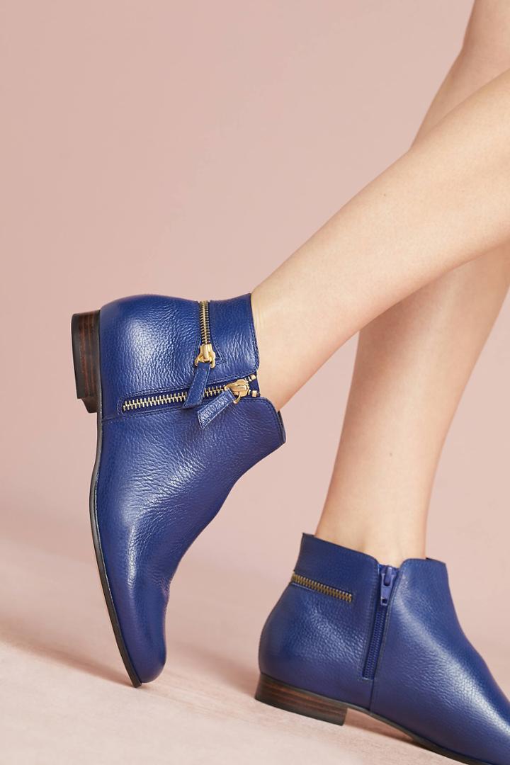 Pyramides Cobalt Leather Boots