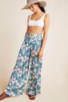 Patbo Floral Belted Wide-leg Pants