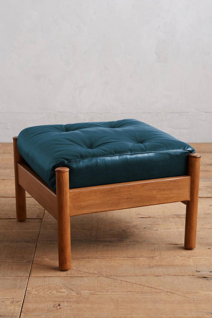 Anthropologie Premium Leather Alvorada Armchair