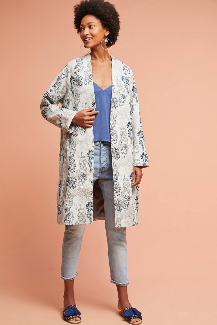 Seen Worn Kept Floral Jacquard Coat