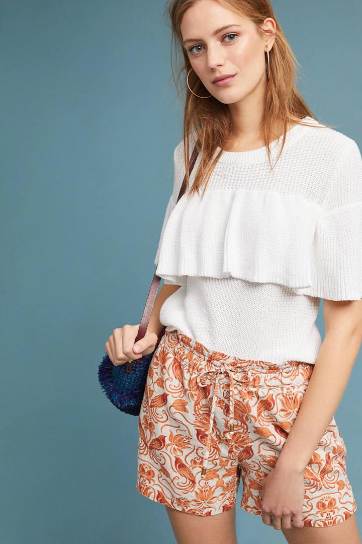 John + Jenn Chiswell Ruffled Top