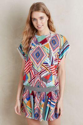 Red Carter Kaleidoscope Cover-up