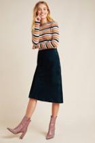 Maeve Kelly Velvet Midi Skirt