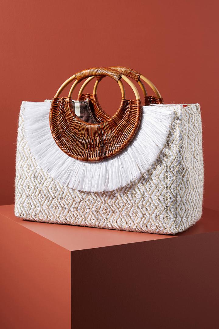Viamail Playa Raffia Clutch