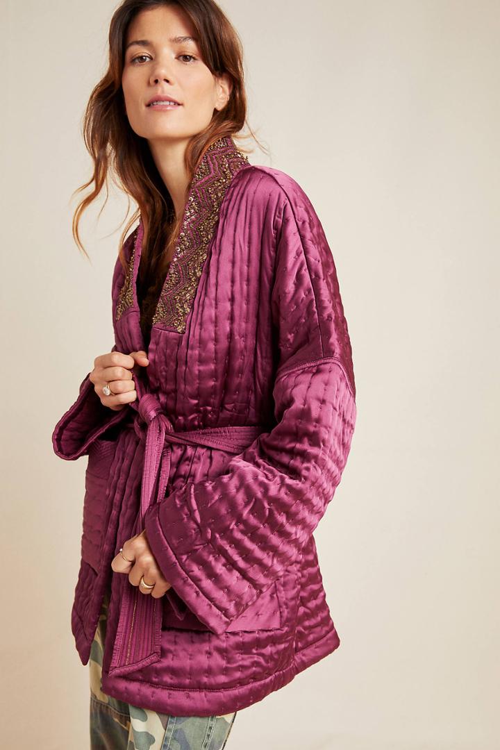 Anthropologie Phoebe Embellished Kimono