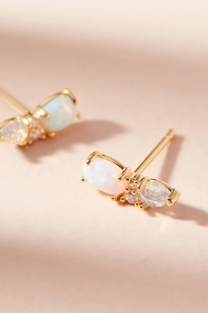 Anthropologie Dottie Double Post Earrings