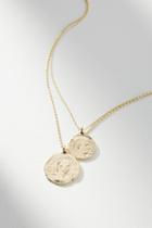 Anthropologie Lucky Penny Layered Necklace