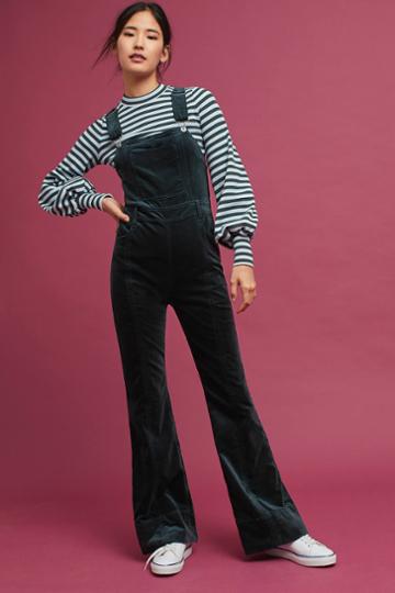 Pilcro And The Letterpress Pilcro Velvet Overalls