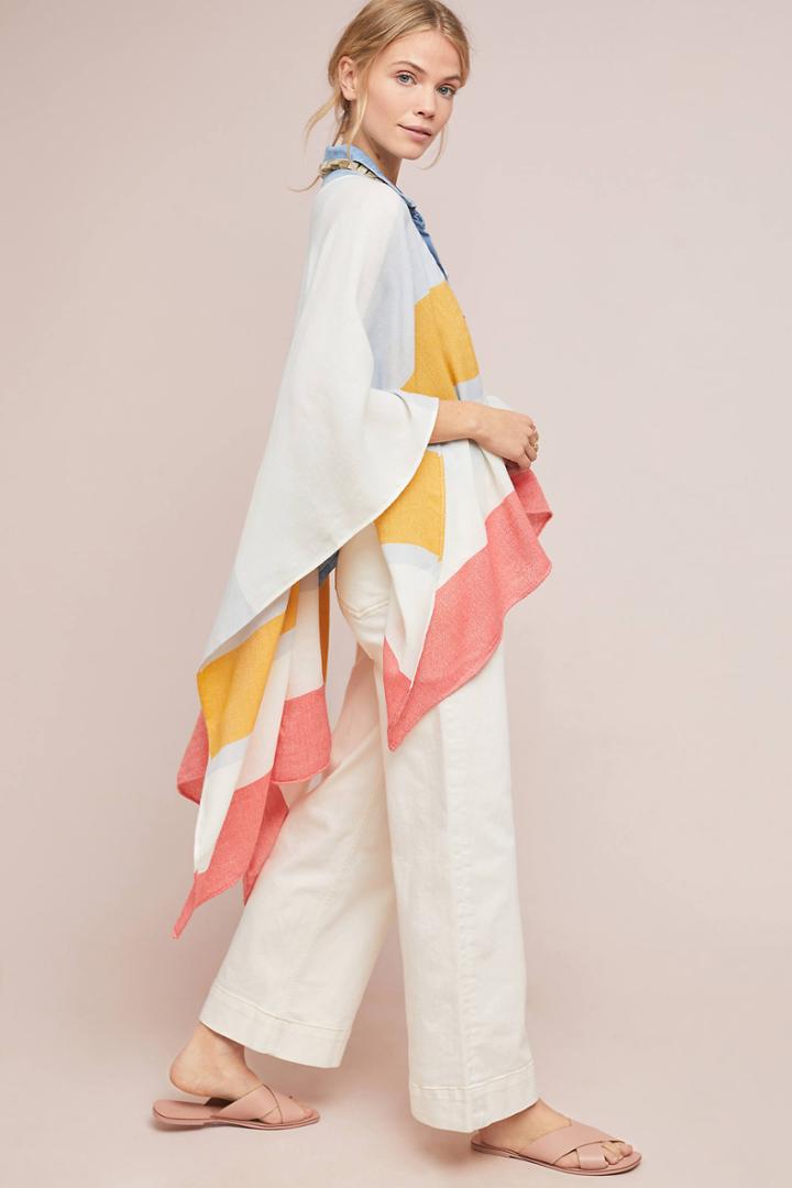 Anthropologie Faded Stripe Kimono
