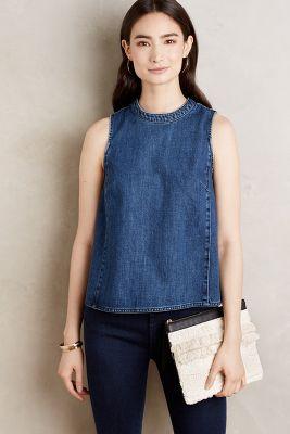 Holding Horses Denim Swing Tank